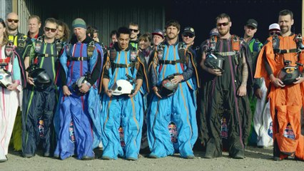Wingsuit Slalom Racing 8,000 Feet Above the Ground