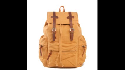 mochilas para hombre de lona y cuero