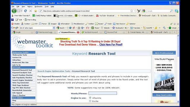 Lesson 2 - Beginners SEO Tutorial Course - Free Tools