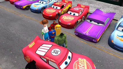 ★Lightning McQueen Disney Cars★ Spiderman, Batman, Superman, Hulk, Ironman & Nursery Rhyme
