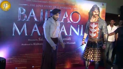 "LAUNCH OF THE BLAZING "BAJIRAO" WEB SERIES AND THE BAJIRAO FIGURINE WITH II "RANVEER SINGH"