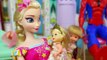 Frozen Elsas NEW BABY Names Disney Princess Doll Parody With Spiderman & Frozen Kids Disn