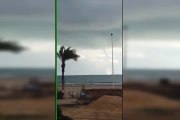 إعصار يضرب سواحل مدينة جرجيس
