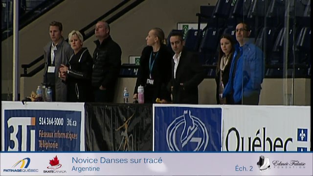CSA2016-Québec, Novice Danses sur tracé Éch.1