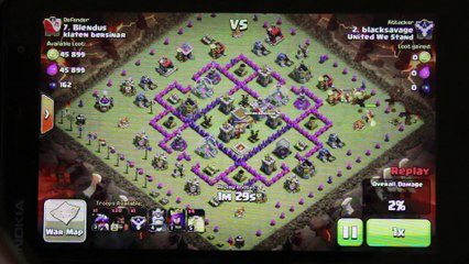 Clash of clans -Attacking Townhall 8 -Best Strategy to 3star