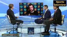 Andy Murray vs David Ferrer (6-4,6-3) - (Atp Paris) Murray post match İnterview