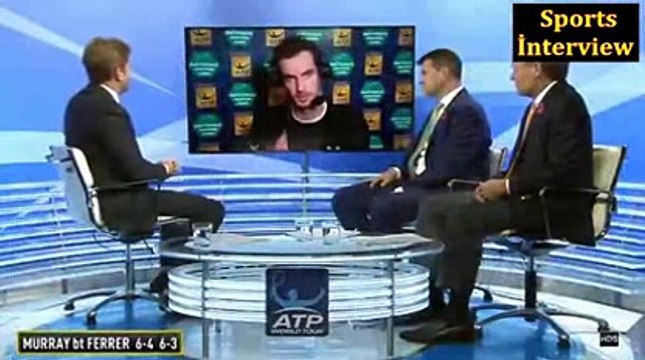 Andy Murray vs David Ferrer (6-4,6-3) - (Atp Paris) Murray post match İnterview
