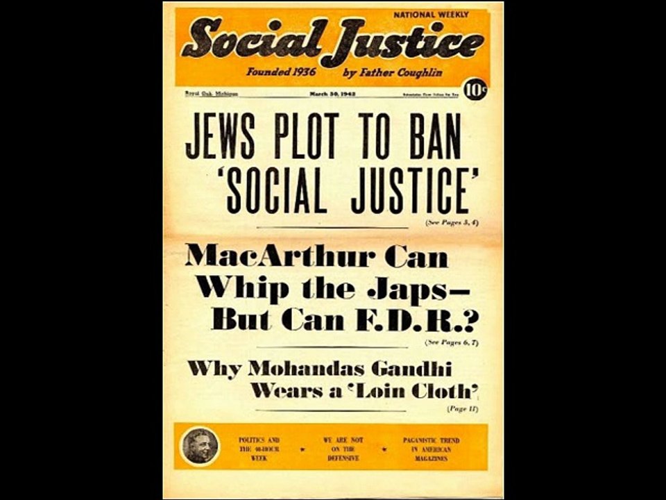 Father Coughlin   --  Jews Support Communism  1938