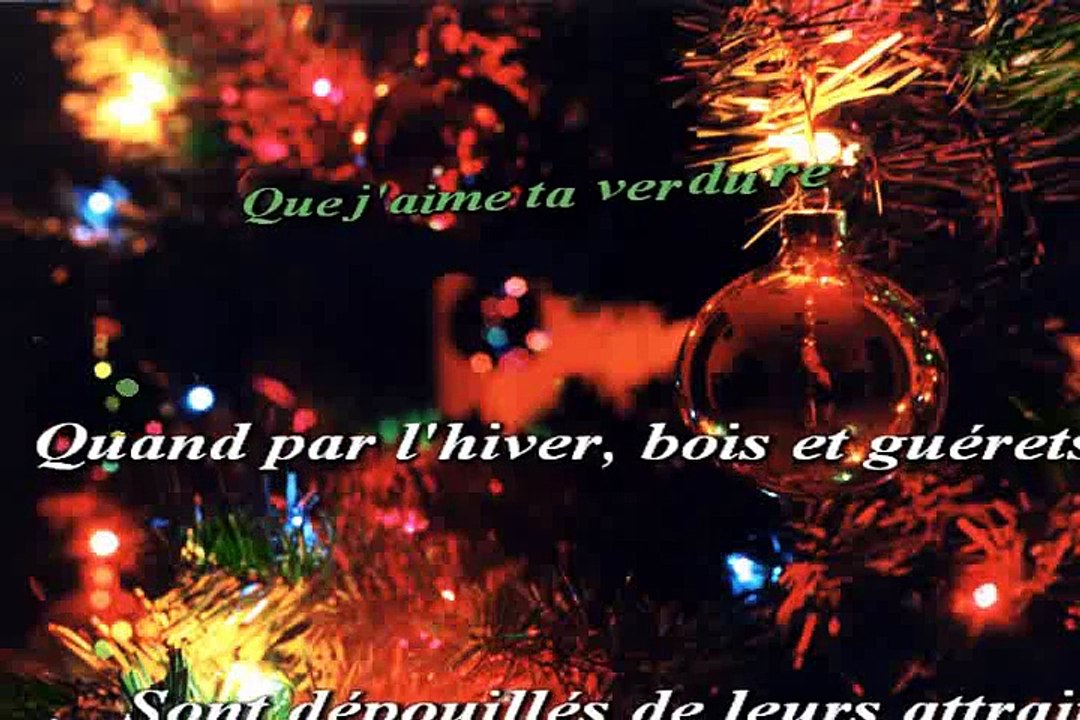 Chant de Noël Mon beau sapin karaoké Joseph BULLA