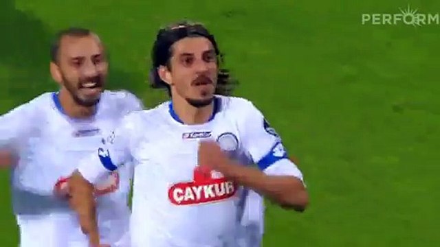 Mehmet Akyüz Goal - Rizespor 1 - 1 Galatasaray - Super Lig - 07/11/2015