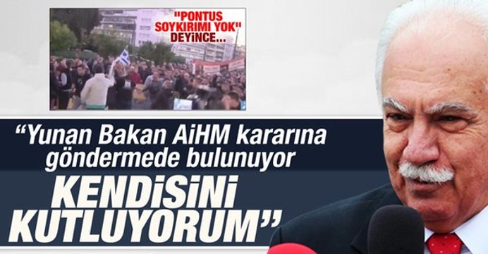 Doğu Perinçek - Yunan Bakan AİHM kararına göndermede bulunuyor kendisini kutluyorum