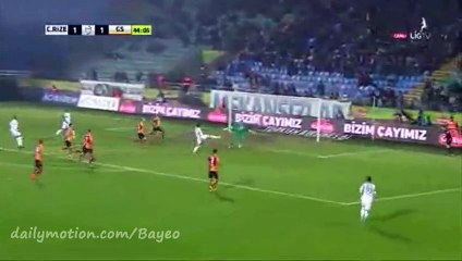 Goal Akyüz - Rizespor 2-1 Galatasaray - 07-11-2015