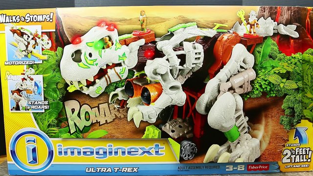 Ultra T-Rex Chases and Attacks Little Batman Review New Motorized Giant Dinosaur by ToysRe