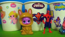 10 Play-Doh ICE CREAM surprise eggs MARVEL SpiderMan Disney Cars HELLO KITTY Disney Prince