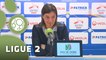 Conférence de presse Clermont Foot - US Créteil-Lusitanos (1-0) : Corinne DIACRE (CF63) - Thierry FROGER (USCL) - 2015/2016