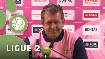 Conférence de presse Evian TG FC - Valenciennes FC (4-0) : Safet SUSIC (EVIAN) - David LE FRAPPER (VAFC) - 2015/2016