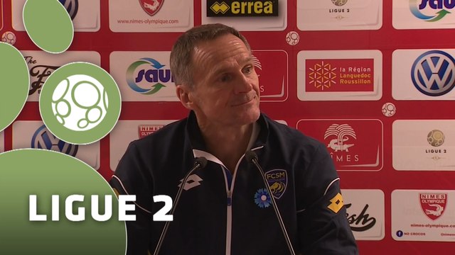 Conférence de presse Nîmes Olympique - FC Sochaux-Montbéliard (0-2) : José PASQUALETTI (NIMES) - Albert CARTIER (FCSM) - 2015/2016