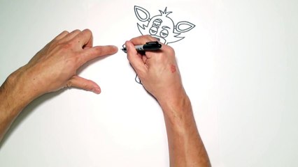 How to Draw Foxy Five Nights at Freddys Video Lesson