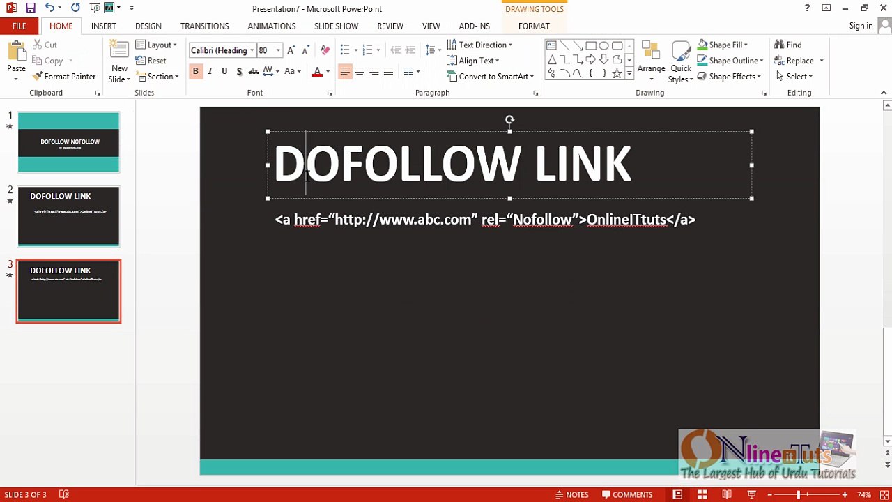 Dofollow and  NoFollow Tutorial in Urdu