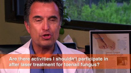 Are there activities I shouldn't participate in after laser treatment?
