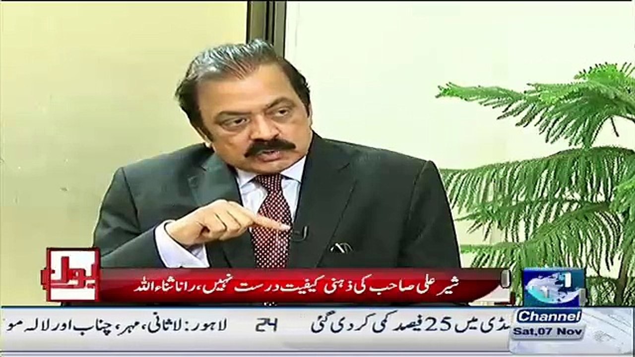 Chaudhry Sher Ali Ne Mujhe Badnaam Krne Ke Liye Arif Alvi Se Madad Li - Rana Sanaullah
