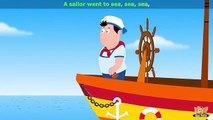 A Sailor Went To Sea - Nursery Rhyme with Karaoke