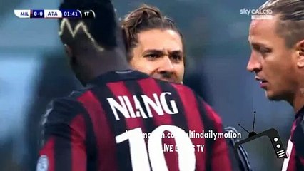 AC Milan Free Kick Shot - Milan vs Atalanta - Serie A - 07.11.2015
