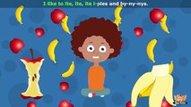Apples and Bananas - Nursery Rhyme with Karaoke