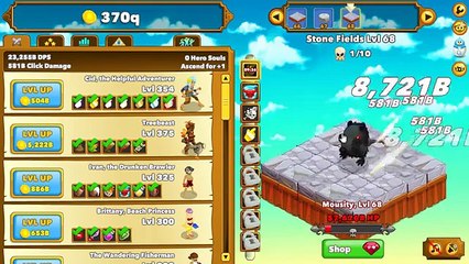 Clicker Heroes gameplay - Level 75 - Smashing