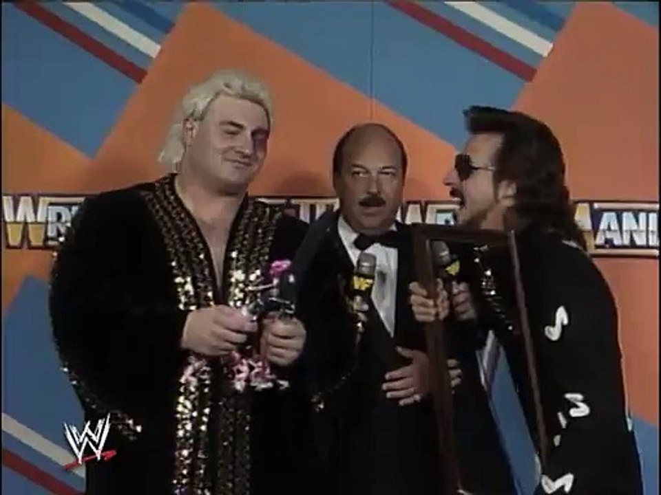 WWF Wrestlemania III - Adrian Adonis Interview
