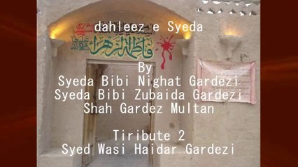 قصیدہ بحضور آل رسول صلی اللہ علیہ وسلم.... دہلیزِ سیدہ کی جس نے گدا گری کی،