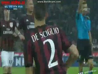 Mattia De Sciglio Gets Injured Milan 0-0 Atalanta Serie A