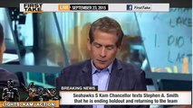 ESPN First Take | Stephen A Smith Kam Chancellors returning to Seahawks