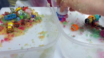 GELLI BAFF Jelly Bowl Challenge with Surprise Eggs! Similar to Orbeeze or Play Doh challen