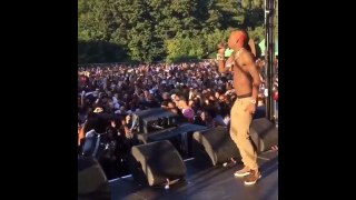 Rich Homie Quan Security Destroys Fan Who Ran On Stage At AppleFest