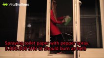 Girlfriends REVENGE - Pepper Sprayed Toilet Paper in Butt Prank