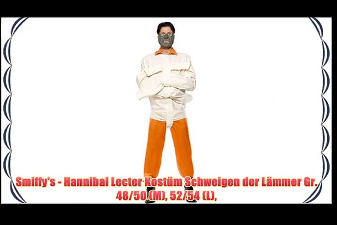 Smiffy's - Hannibal Lecter Kost?m Schweigen der L?mmer Gr. 48/50 (M) 52/54 (L)