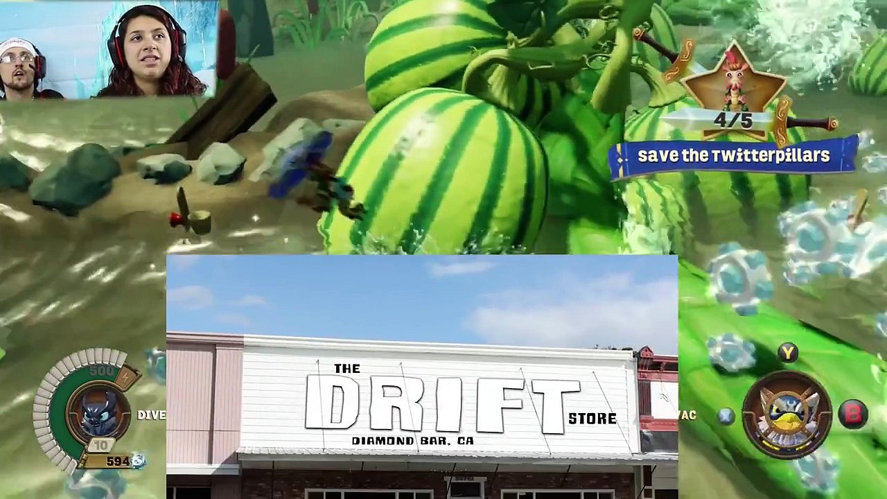 Lets Play SKYLANDERS SUPERCHARGERS Chapter 26: FUNGI FUNHOUSE! Mom has HUGE HEAD! Like OMG