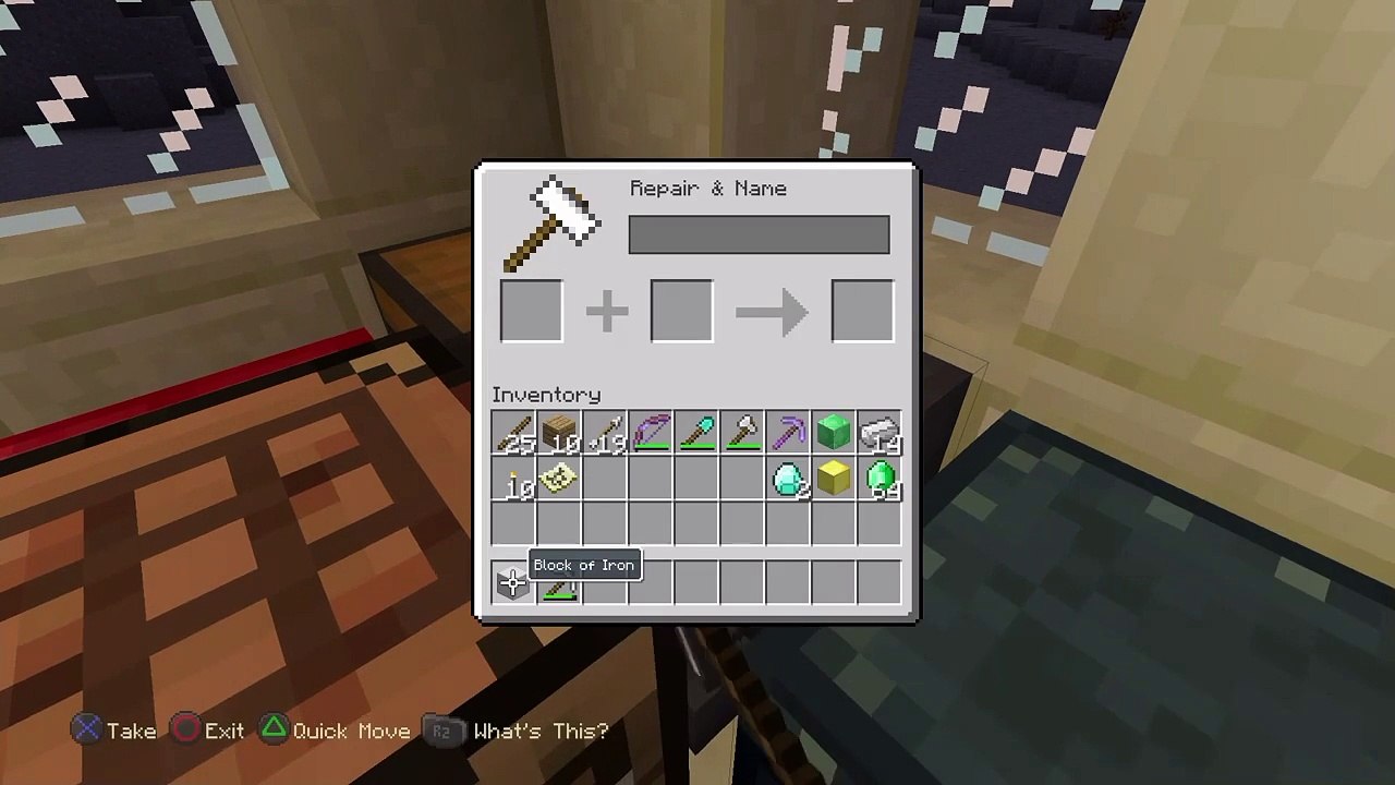 Duplicating Iron ingots Minecraft PS4 Edition