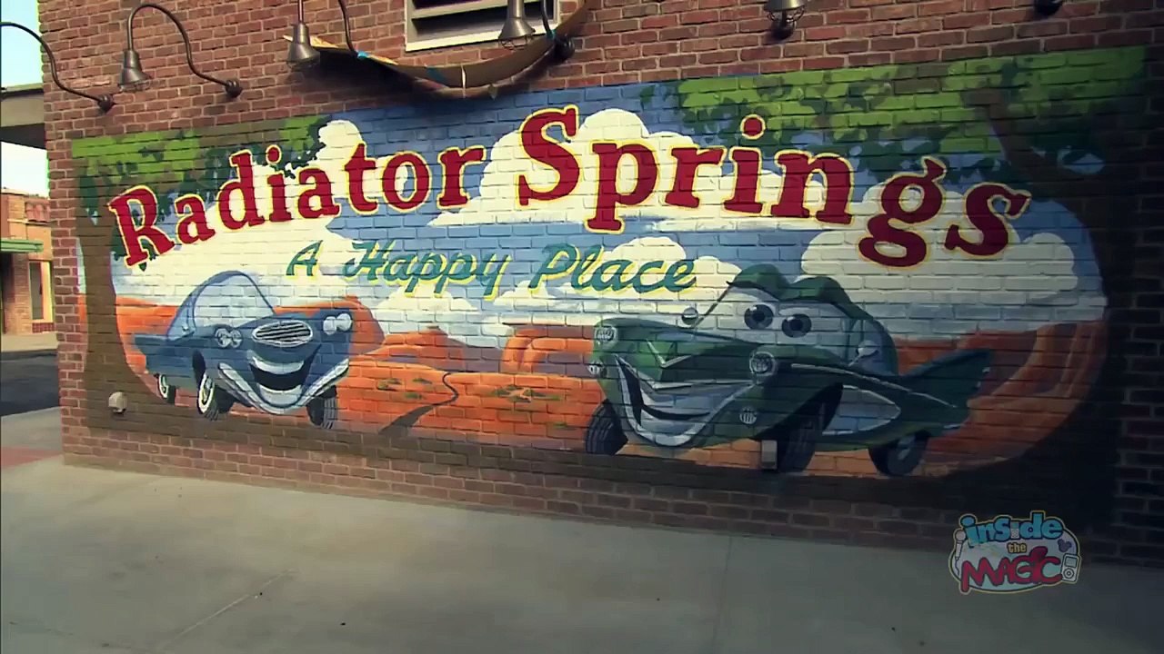 Cars Land drive through Radiator Springs at Disney California Adventure