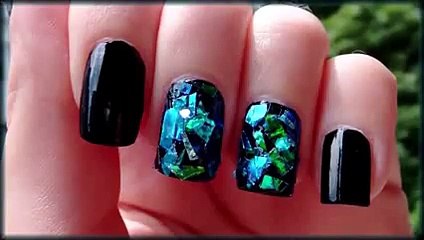 Shattered glass nail tutorial