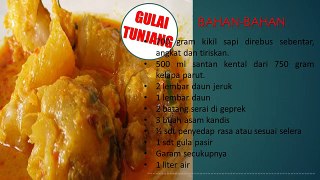 Indonesia Recipes Gulai tunjang padang