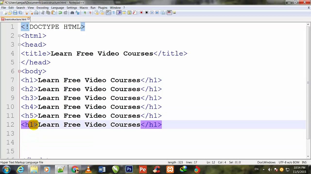 HTML Basic Tags-Urdu-Part-3