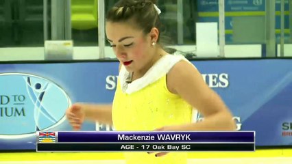 Mackenzie Wavryk - Junior Women Short - 2016 Skate Canada BC/YK Sectional Championships
