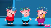 Five Little Piggies Jumping on the Bed Nursery Rhyme Cartoon Animation Rhymes Songs for Ch