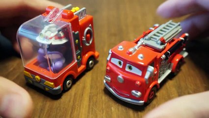 アンパンマンミニカー対決　「ばいきんまん」vs「レッド」カーズ トミカ
