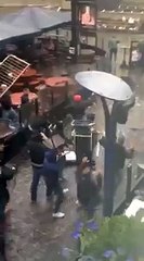 Clashes in Manchester before City v Sevilla leads to arrests Manchester City v Sevilla 201