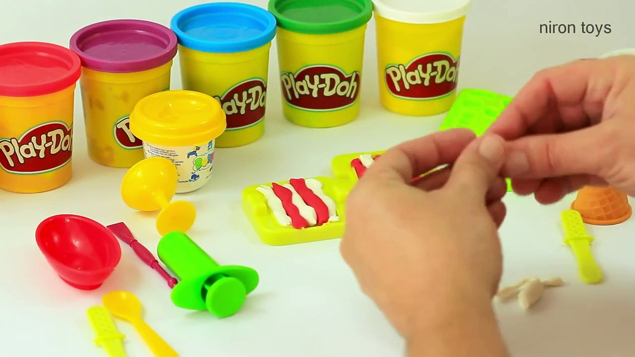 Play Doh Ice Cream Making