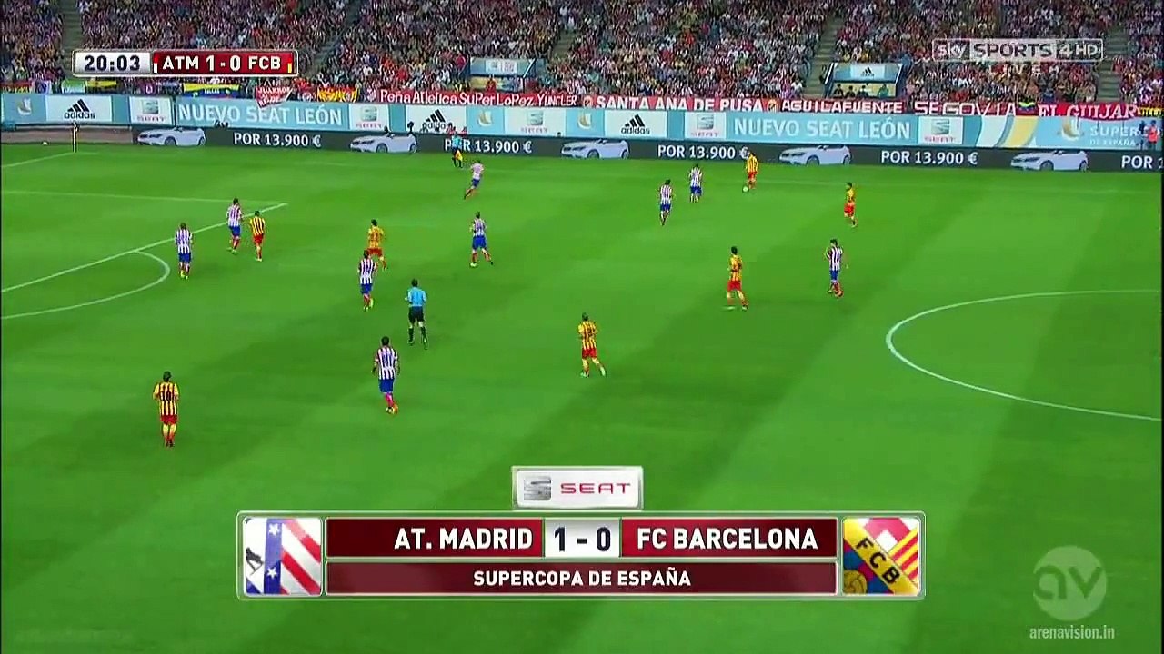 Lionel Messi vs Atlético Madrid (Spanish Supercup) 21.8.2013 HD 720p