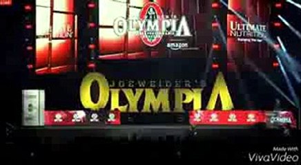 Phill Heath posing mr.Olympia 2015 !!!